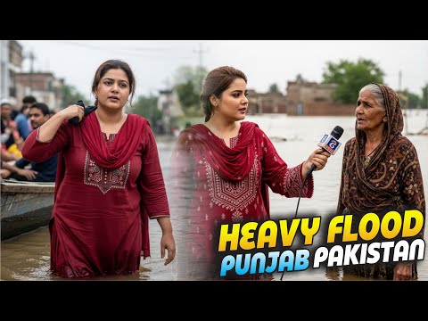 Heavy Flood In Punjab Pakistan | Helping Poor & Needy Ones | Google VEO 3