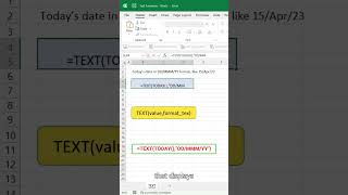 Show Today's Date (Short & Easy) - Excel TEXT Function