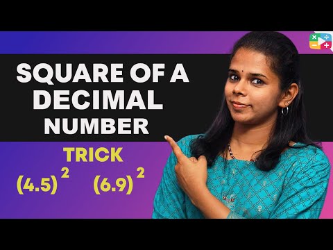 SQUARE OF DECIMAL NUMBER | SQUARE OF 2 DIGIT DECIMAL NUMBER TRICK | VEDIC MATHS TRICK