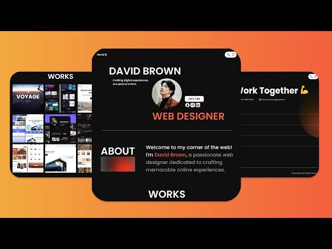 Build A Responsive Personal Portfolio Website Using HTML CSS & JavaScript