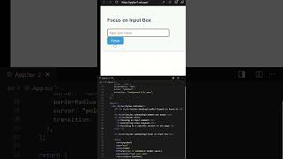 🔍 Part 1 : React useRef Explained with Example | Input Focus in 1 Minute!