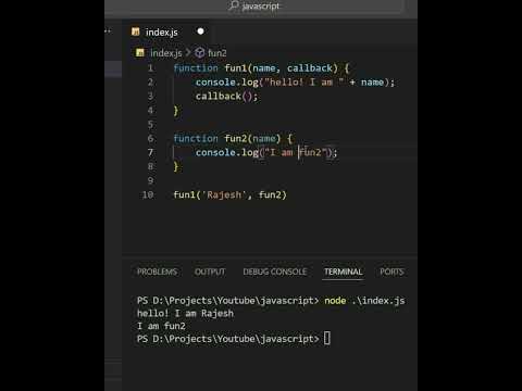 JavaScript - Understanding Callbacks #shortsindia #coding #javascript #callbacks