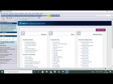 How to use Discovery Studio software for drug design - Basic step by step Tutorial
