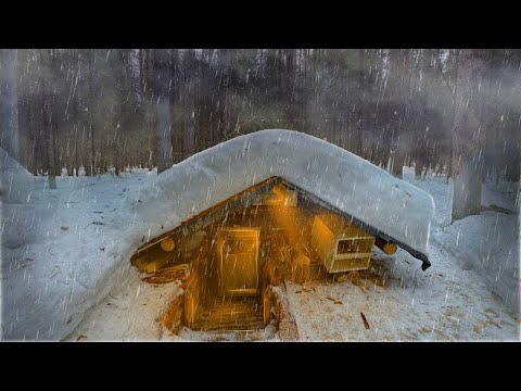 BUILDING  in a strong wind / A COZY DUGOUT IN BAD WEATHER