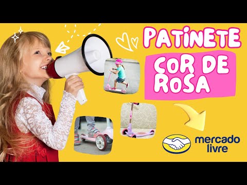 OFERTA DE PATINETE COR DE ROSA MERCADO LIVRE | PATINETE COR DE ROSA INFANTIL | DIA DAS CRIANÇAS 2024