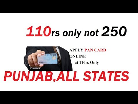 How to apply Pan card online in punjab
