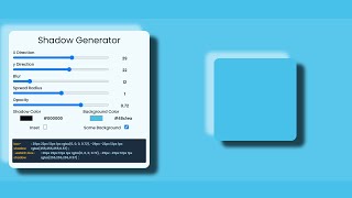 Build and Deploy CSS Shadow Generator | JavaScript Project