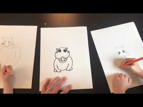 Drawing Fiona the Hippo!