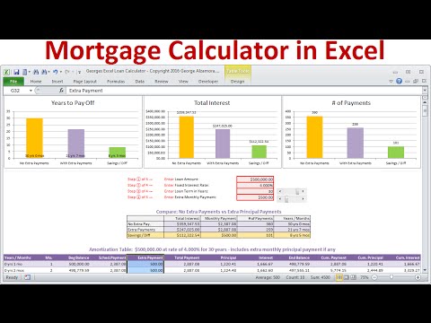Mortgage Calculator - Home Mortgage Calculator with Amortization Table, Extra Principal Payments