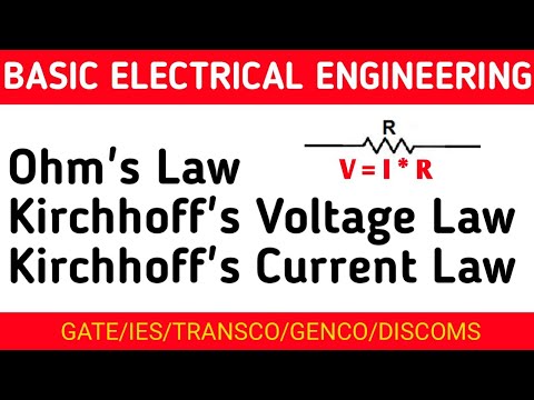 Ohm's Law in Telugu | Kirchoff's Laws (kvl and kcl)explained in telugu #electrical basics in telugu