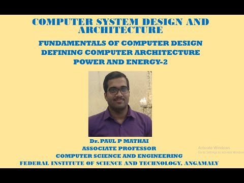 COMPUTER SYSTEM DESIGN & ARCHITECTURE(DEFINING COMPUTER ARCHITECTURE-POWER AND ENERGY)-2