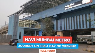 Navi Mumbai metro tour on first day of opening #navimumbai #metro #navimumbaidevelopment