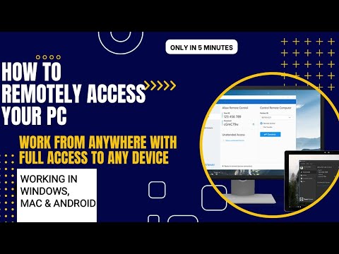 Remotely access your PC, Mac from anywhere | through your smartphone or any other PC | 100% free