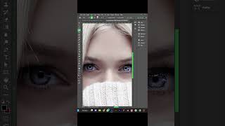 Change the eye color in Photoshop #1minutetutorial