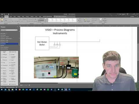 Using Visio to Draw Process Drawings and P&IDs - Part 3 - Instrumentation