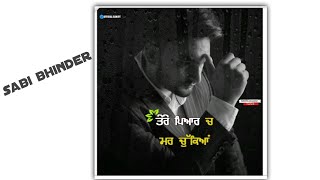promise sabi bhinder status | sabi bhinder | promise sabi bhinder | sabi bhinder new song |