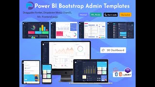 Most Popular Admin Template Power BI UI Framework on Bootstrap