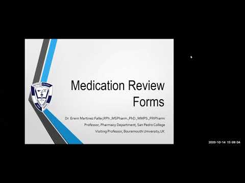 Topic 3 b Medication Review Forms-Dr Erwin Martinez Faller