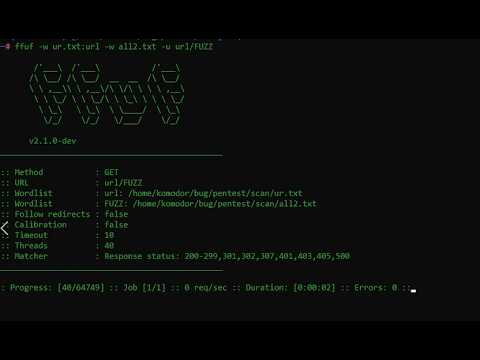 Ffuf & Sqlmap Urllist file txt Scan