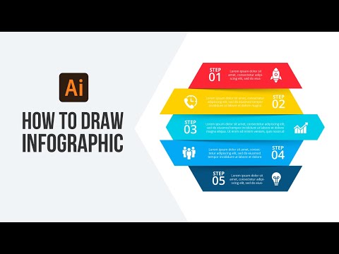 How to create 5 steps infographic: Illustrator tutorial