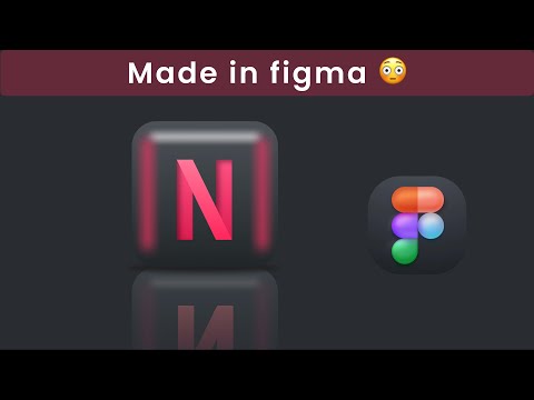Designing Netflix logo in 3D using Figma