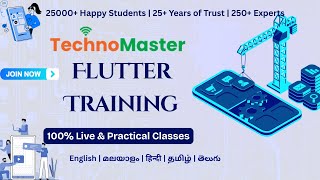 Flutter Training by Industry Experts |  English, Malayalam, Tamil, Hindi, Telugu | Kerala
