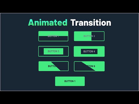 6 Different Types of Animated Button Hover Effect Design using Pure CSS in Few Steps | CSS Tricks