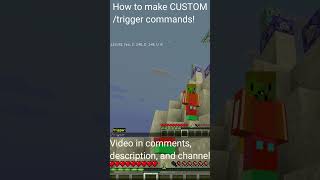 /trigger CUSTOM commands in Minecraft!!! | #shorts