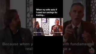 POV: you’re Jordan Peterson and your wife just asked you about trading your savings away 😂😂😂