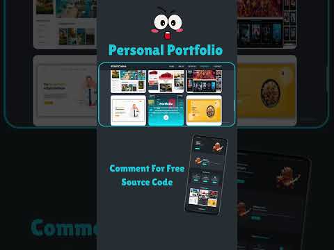 🔥 Portfolio Website Using HTML, CSS & JavaScript + FREE Source Code! 💻 #shorts
