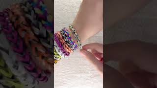 Wednesday and Enid inspired loom band bracelets