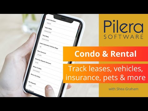Pilera Condo & Rental | Lease, Vehicle, Insurance, Pet Tracking & More