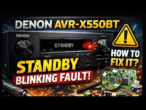 Denon Receiver Not Turning ON? Blinking Light Repair