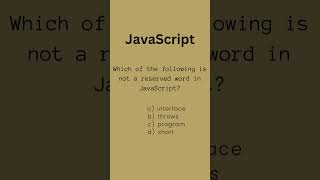 JavaScript MCQ Q9