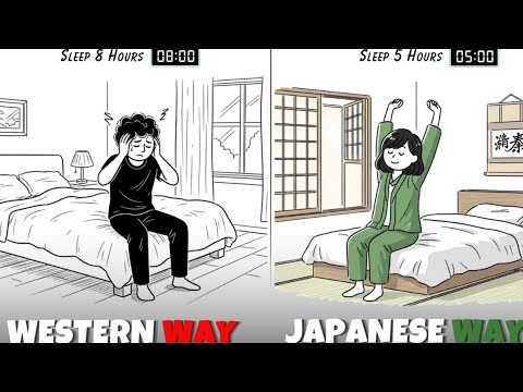How to Sleep LESS hours and wake up FRESH - 5 Japanese Secrets for Better Sleep (Science Backed)