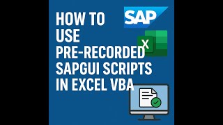Master SAP GUI Automation: How to Use Pre-Recorded SAPGUI Scripts in Excel VBA (Step-by-Step Tutorl)