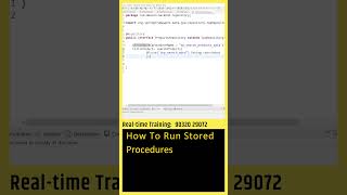 How to Run Stored Procedures With JPA? Java Springboot Tutorial For Beginners in Telugu #coding