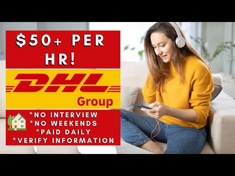 DHL is Hiring Remote! + No Interview No Experience (Paid Daily) Work From Home Jobs 2025