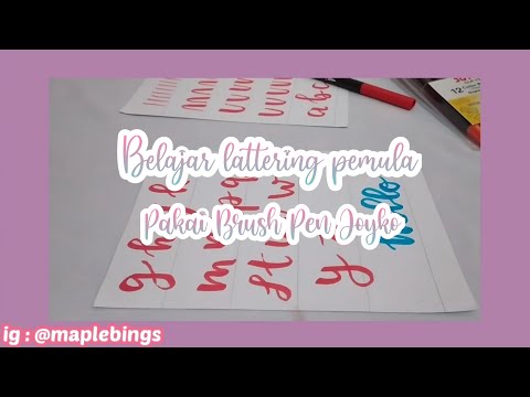 Belajar Lettering Pake Brush Pen Joyko