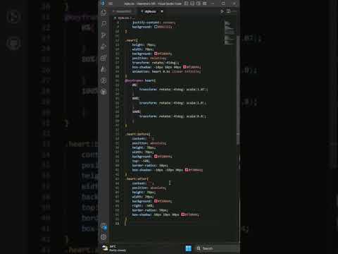 #how to creat I love U using  #htmlcss