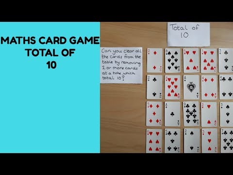 Maths card game  - Total of 10