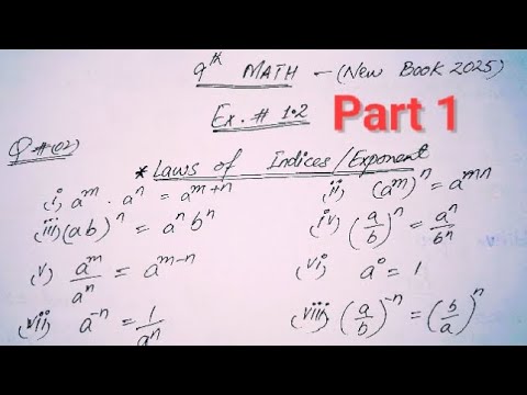 9th Class Math Exercise 1.2 Question No 2 | New Book 2025 | Class 9 Math Chapter 1
