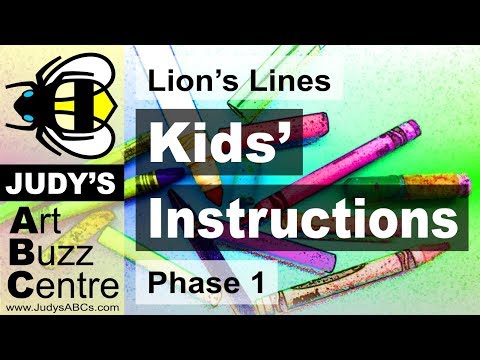 Lion's Lines - instructions for kids - phase 1