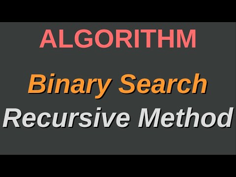 Binary Search - Divide and Conquer Approach - Algorithm - Programming With Joel