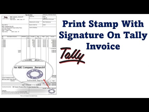Sign & Stamp TDL for Tally Prime/Tally ERP 9