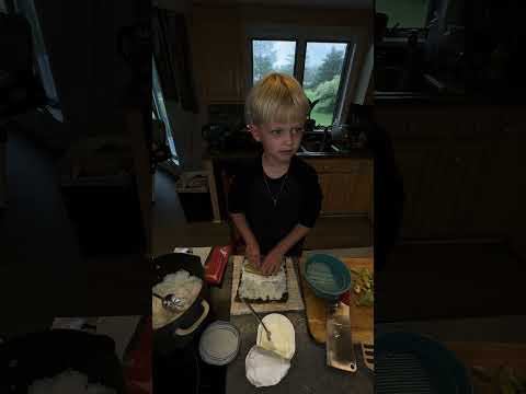 Tymofii chef 🧑🍳 #foodchannel #sushirecipe #ukrainianinamerica #kidsvideo #kidscookingchannel