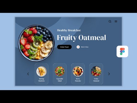 Modern Food Landing Page Animation in Figma | Step-by-step Tutorial