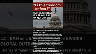 #GlobalNews #USIranTension #MuslimBan2025 #BreakingWorld #MindsetWealthPro #HumanRightsWatch #shorts