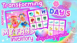 Transforming MY FANS Inventory in Adopt Me! 🎀 DAY 5 🎀 #adoptme