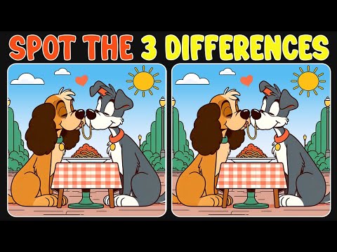 Spot 3 differences between the two pictures | Healthy Brain Challenges with solutions! #79
